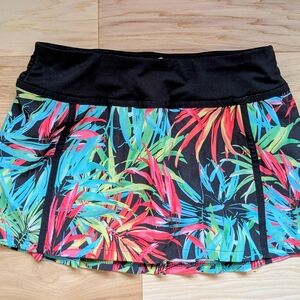 Fabletics Black and Multicolor Mini Skort